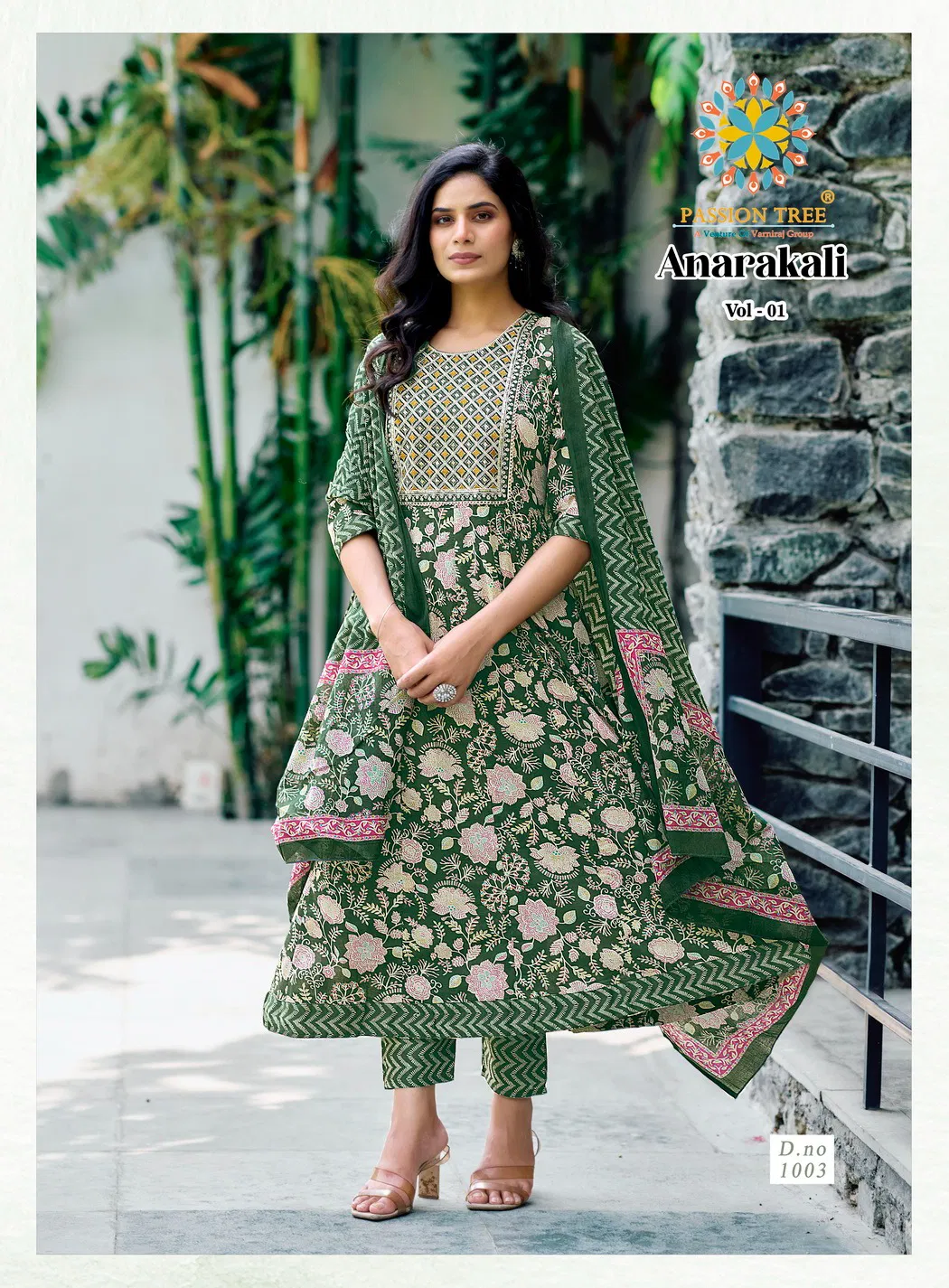 Anarkali Vol 1 By Passion Tree Cotton Printed Readymade Suits Orders In India